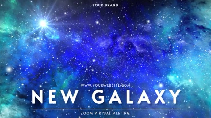 ZOOM VIRTUAL BACKGROUND | GALAXY SPACE งานนำเสนอ Presentation (16:9) template